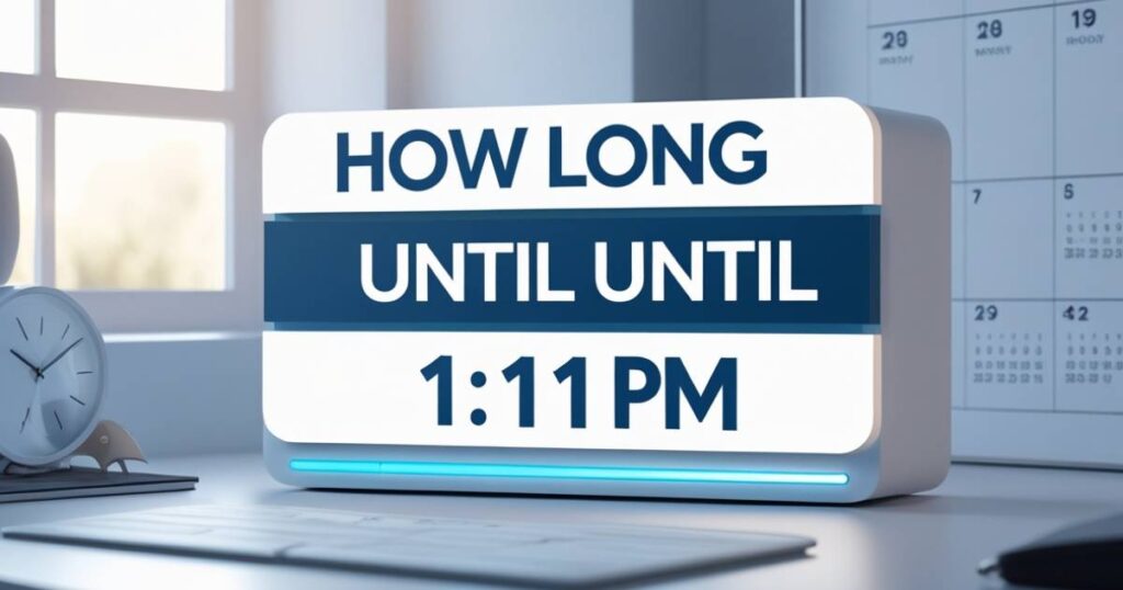 How Long Until 1:11 PM